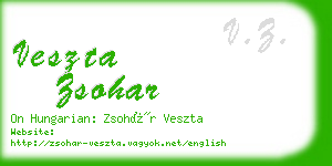 veszta zsohar business card